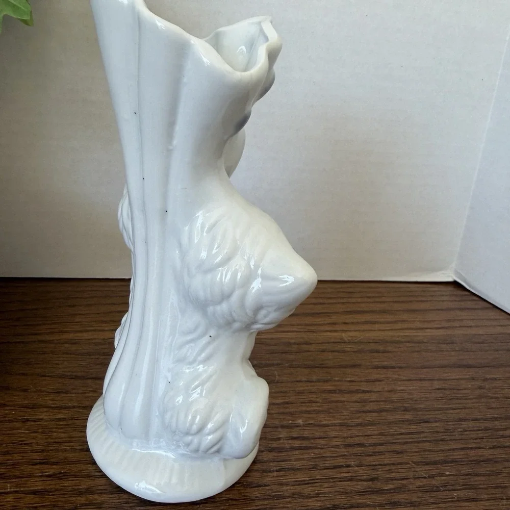 Vintage Sophia Ann Porcelain Double Cat Vase 7